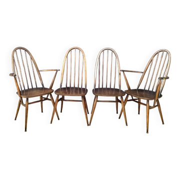 Quaker Windsor chairs by Lucian Ercolani for Ercol, United Kingdom, 1960s, set of 4