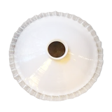 Art Deco ceiling lamp in white opaline
