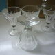 Lot de 6 verres en cristal