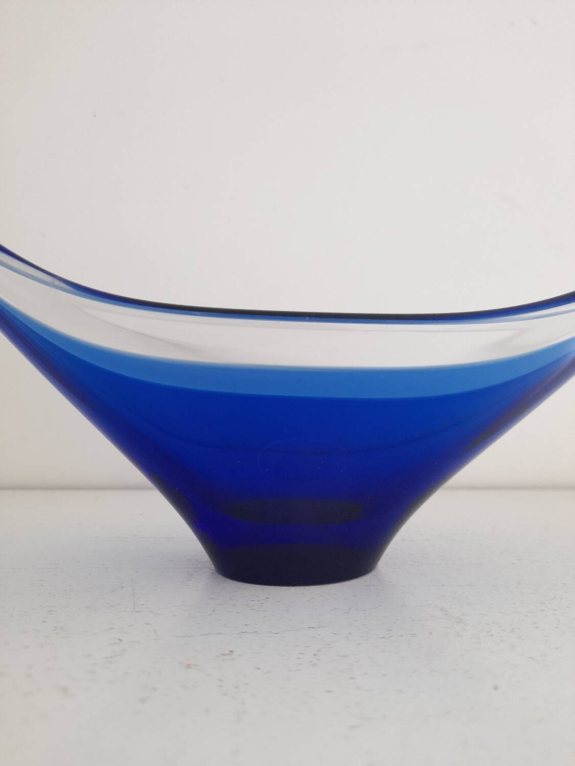 Bayel France blue glass dish