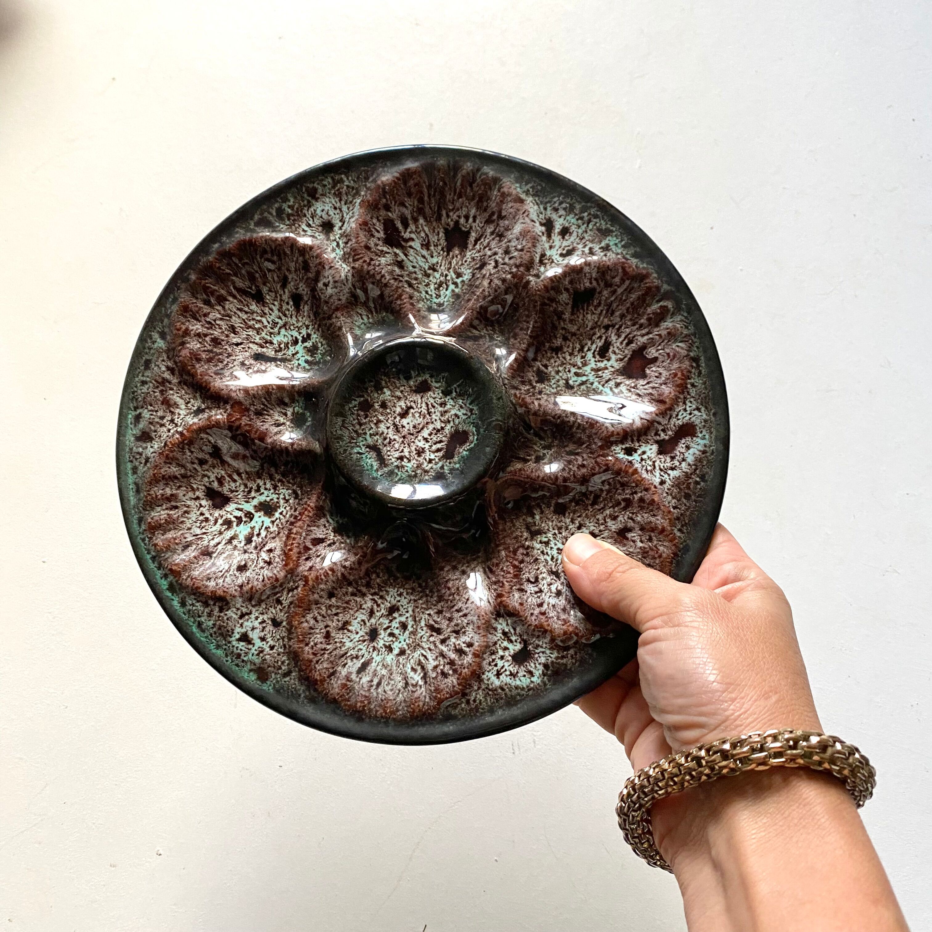 12 oyster plates Vallauris Marius Giuge