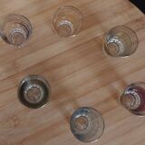 Small colored glasses