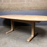 Danish Design Beech Dining Table Oval Extendable
