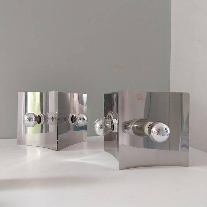 Stilux Milano - Antares chrome metal wall lights