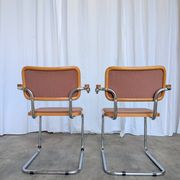 Set of 6 Vintage Cesca Chair by Bene Austria 1970s / Mid Century Chrome Din