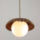 Mid-Century Italian Copper and Opaline Pendant Lamp
