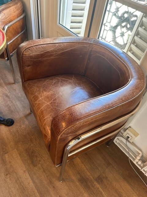 Leather armchair
