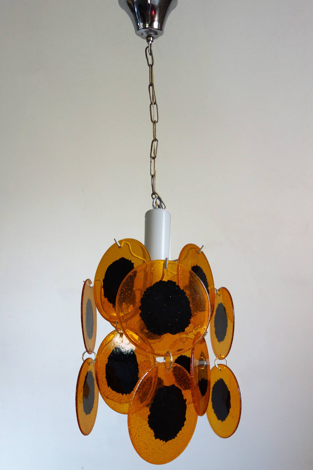 Vintage 70s chandelier – Space Age by Gino Viscosi