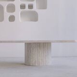 Kalia Square Coffee Table – Natural Travertine