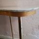 Coiffeuse vintage forme libre marbre blanc 1960