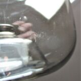 Sconce chrome and smoked glass vintage design 70s