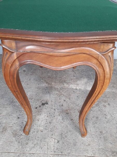 console table st Louis XV mahogany and walnut carved