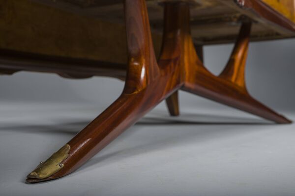 Coiffeuse ou console avec miroir par Vittorio Dassi, années 1950