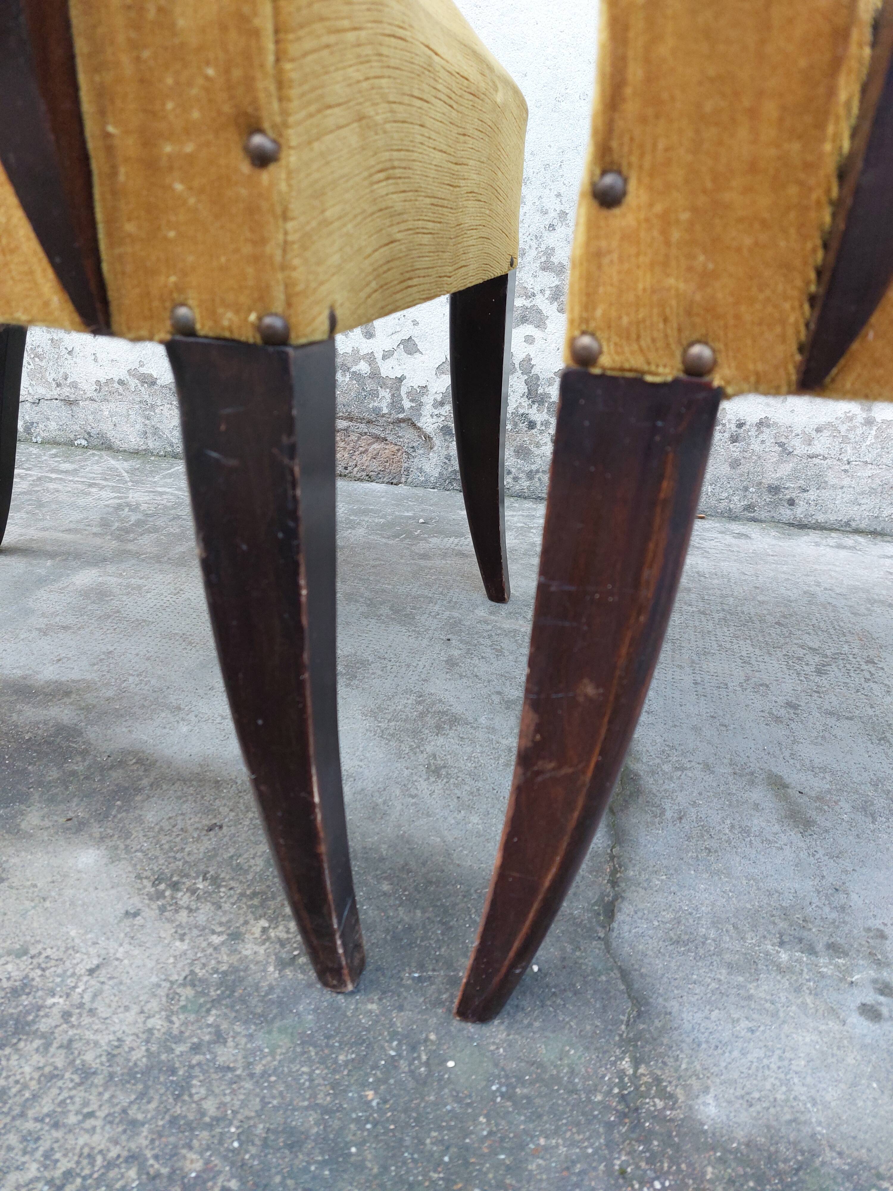 Paire de fauteuils bridge Art déco 1930