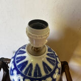Pied de lampe à poser motif floral