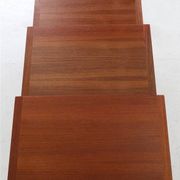 Set of 3 "#253" teak nesting tables by Kai Kristiansen / Mid-century Danish modern design / Minimalism / 1960s