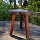 Ancien tabouret de ferme brutaliste, Espagne