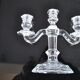 Pair of candlesticks model Regency Crystal Baccarat 1930