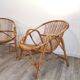 Deux fauteuils en rotin