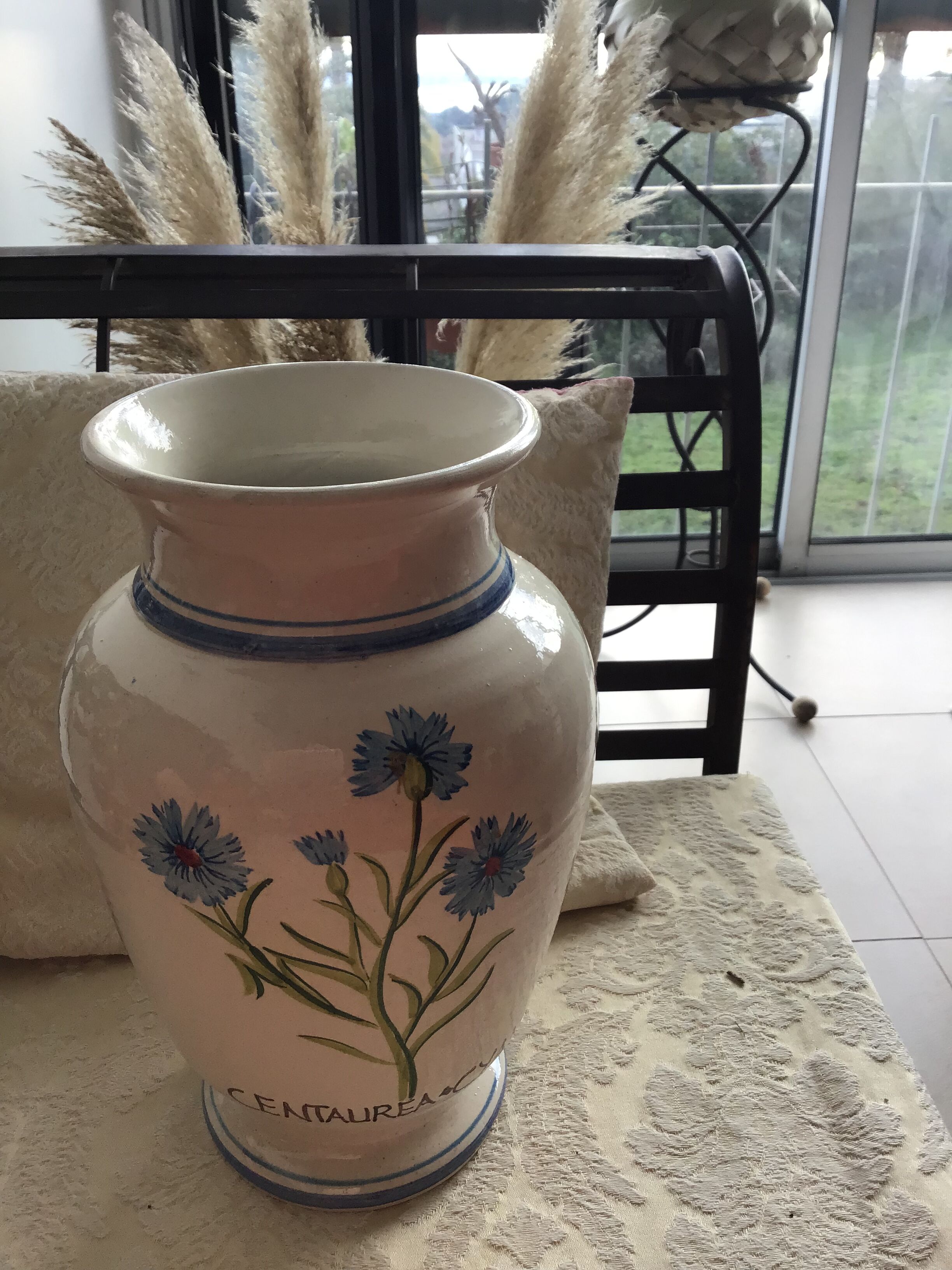 Vase d apothicaire décor plantes