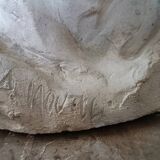 A. Novelli, male bust, plaster sculpture