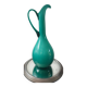 Vintage double glass vase-jug from Empoli (38 cm)