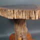 Brutalist teak stool or side table, 13 kg, 2 available D344 /1/