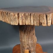 Tabouret ou bout de canapé brutaliste en teck 13 kg, 2 disponibles D344 /1/