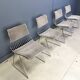 Set of 4 stacking dining chairs by Rudi Verelst for Novalux, 1970s
