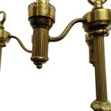 Superb large pair of 19th century candlestick lamps.