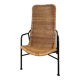 Vintage rattan armchair, model 514A, designer Dirk Van Sliedrecht, 1950s