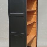 Open bookcase XIXth lacquered black
