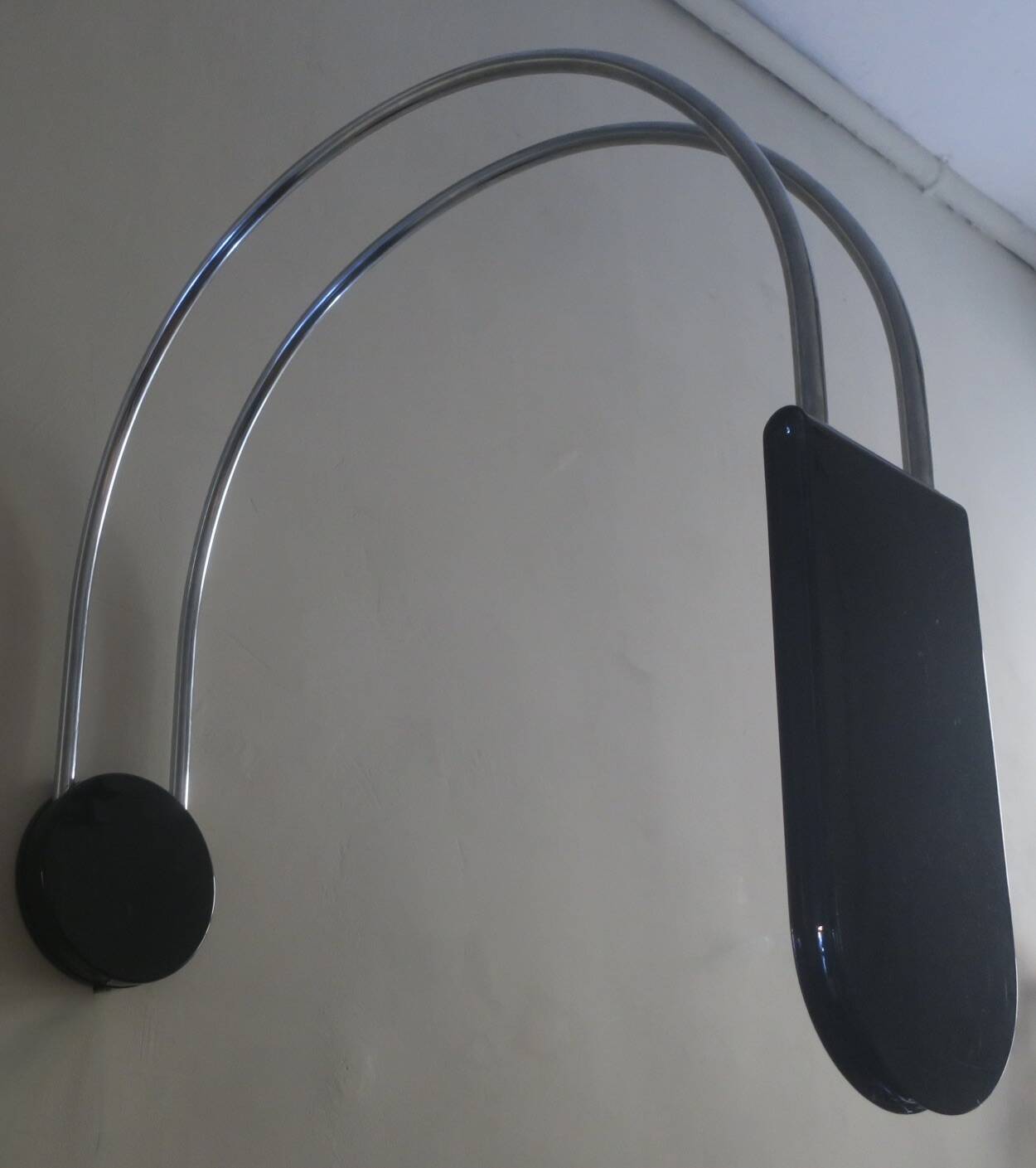 Mid century arc ceiling or wall light by Bruno Gecchelin, Italy 1970s