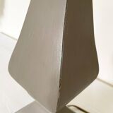 Turned wood lamp