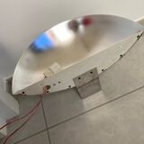 Chrome and glass wall light