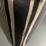 19th ticking canvas cushion with 80cm mattress striped