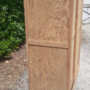 Armoire parisienne 2 portes coulissantes sapin bois brut