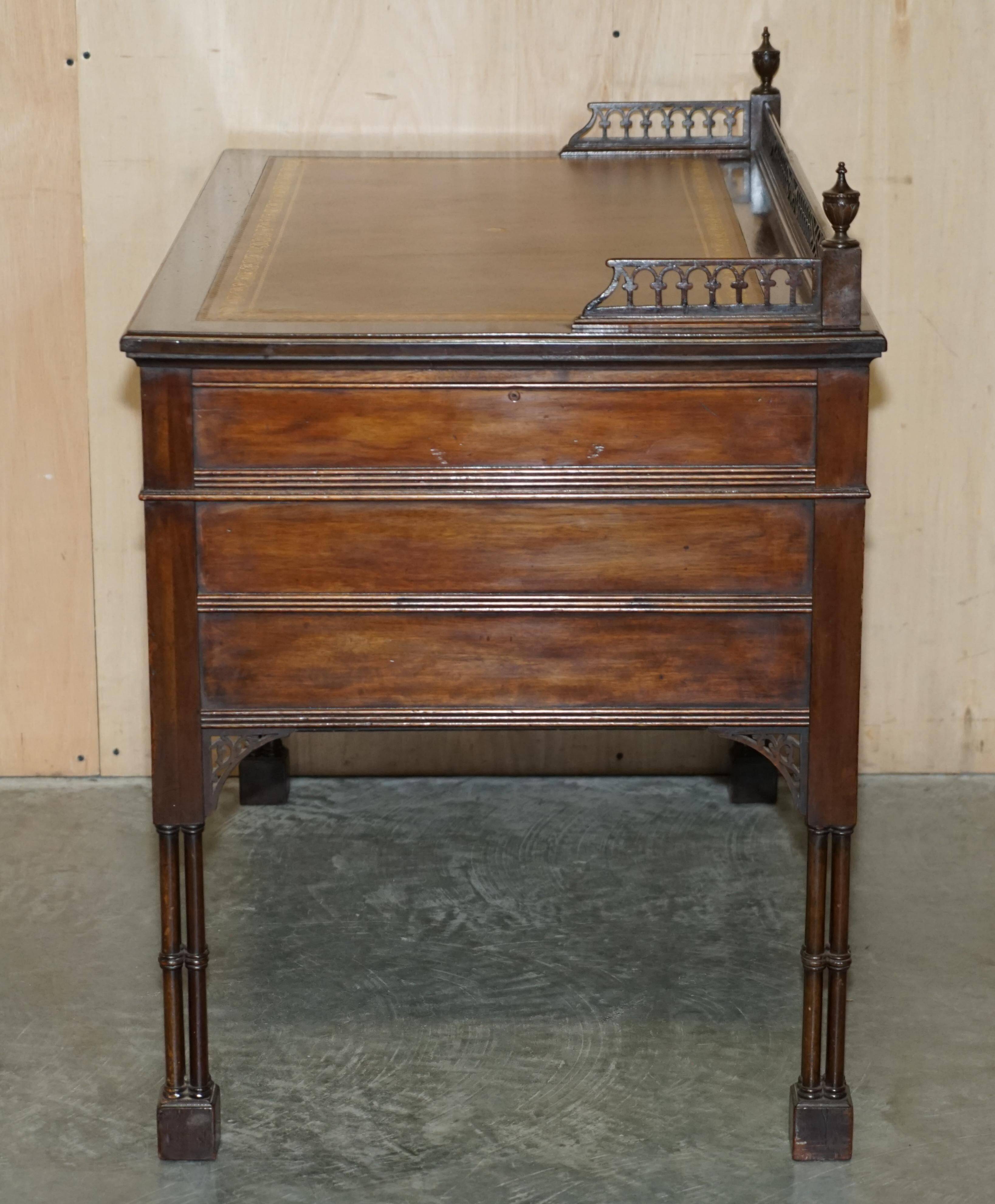 Chinese Chippendale bureau restored by Edward & Roberts