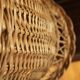 Small round high wicker wicker basket
