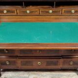 Commode bureau à cylindre époque Louis XVI en marqueterie vers 1760
