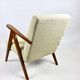 Vintage Beige Boucle and Rosewood Model like B-310 Lounge Chair, 1970s