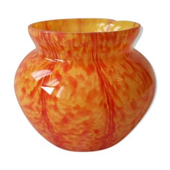 Blown glass vase Art Nouveau Czechia early TWENTY-first