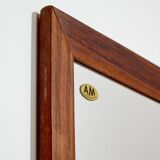 Miroir encadré en palissandre du Danemark, années 1960 (MK9091)