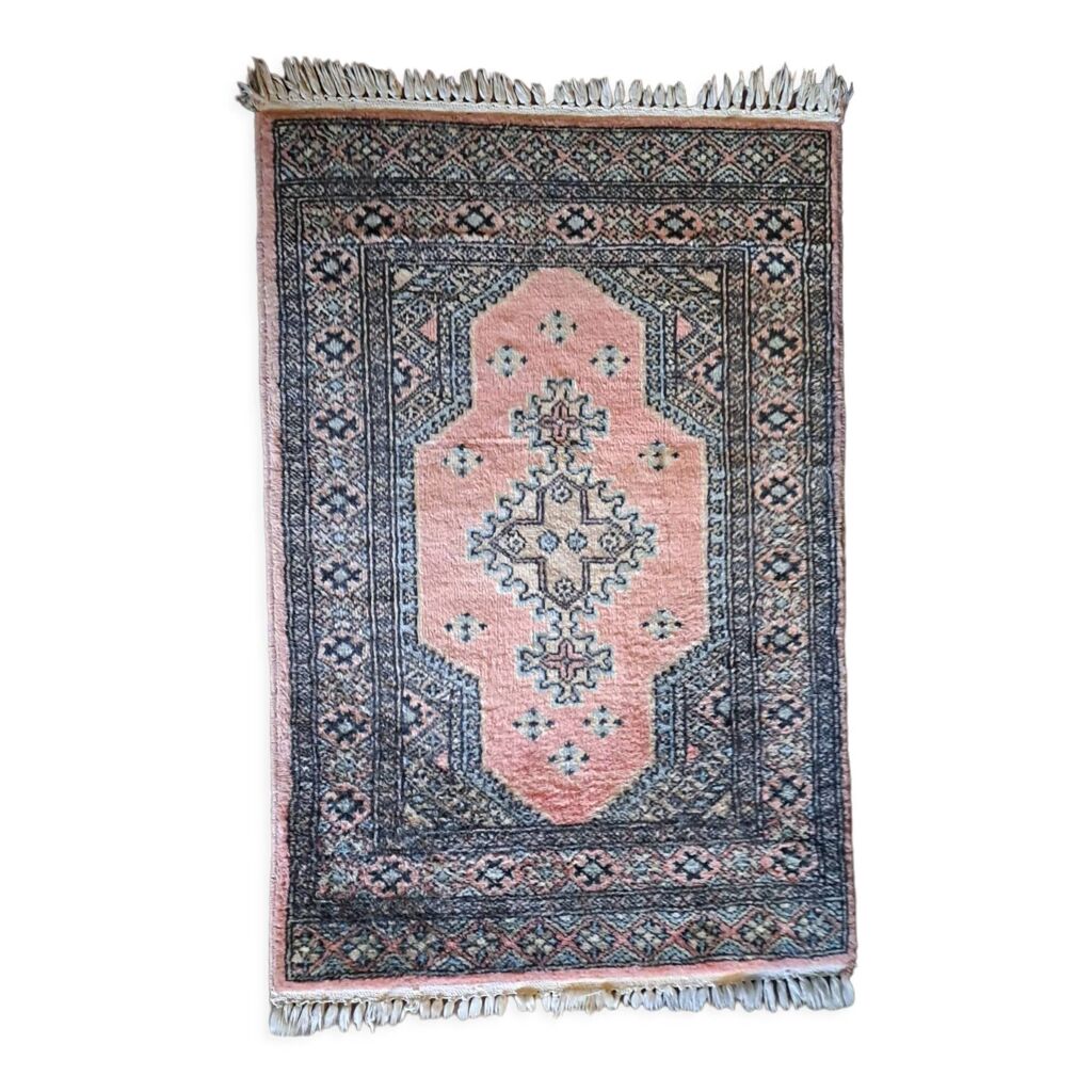 Grand Tapis Ancien En Laine Fait Main – Runner Floral Oriental 172x115cm – Hamedan