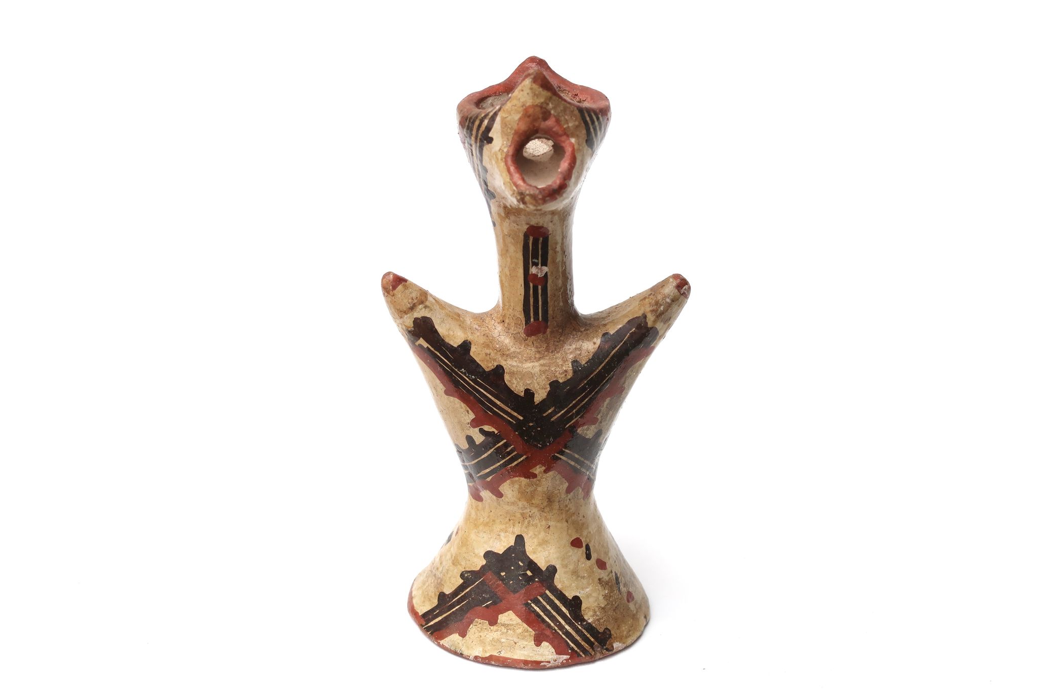 Berber Kabyle pottery with terracotta handle, 70s