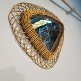 46x65cm rattan mirror