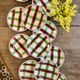 Set of 12 vintage dessert plates, Sousse model by Digoin Sarreguemines.