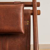 Vintage wooden deckchair