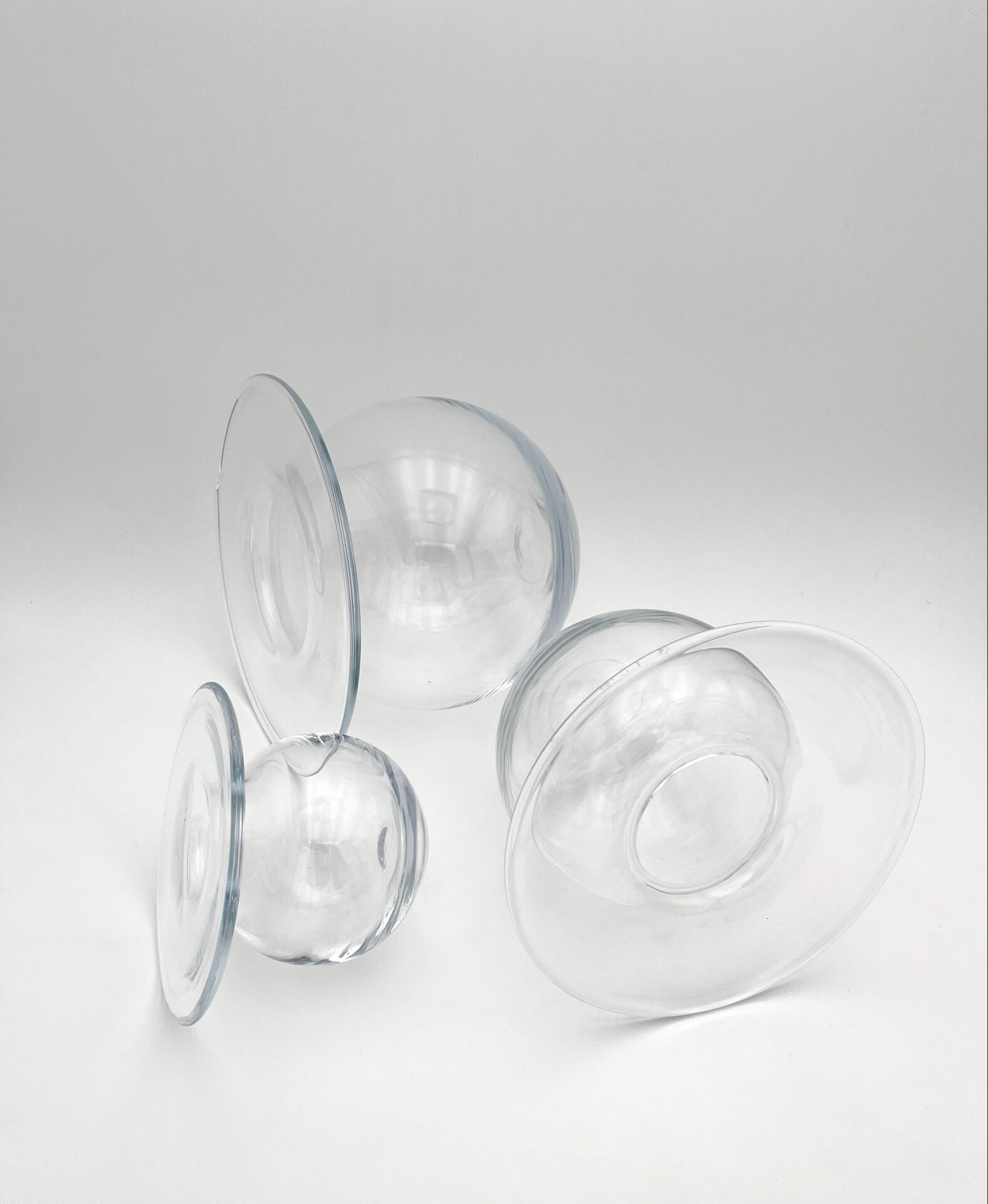 Rare Trio Vases "Saturnus" Nanny Still Riihimäen Lasi 1960