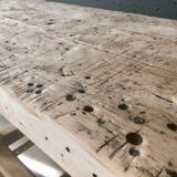 Antique workbench in light wood